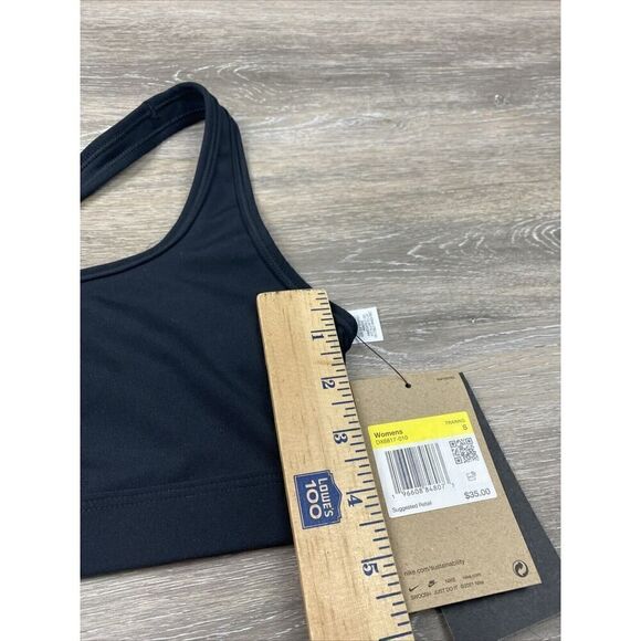 NIKE Swoosh Light Support Women's Non-Padded Sports Bra S DX6817-010 Black $35 - Picture 3 of 7